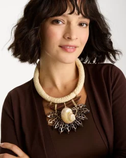 Chico's x Romi Marina Pendant Bib Necklace
