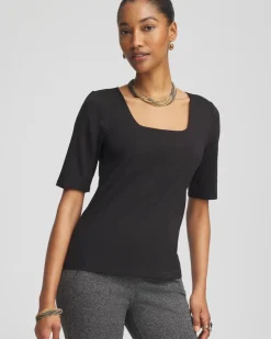 Contour Cotton™ Square Neck Tee