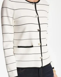 Contrast Tipped Sweater Blazer