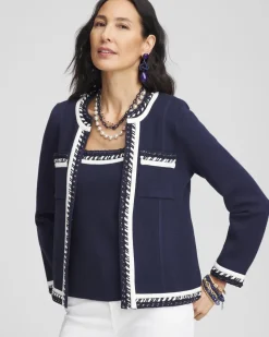 Contrast-Trim Lady Jacket