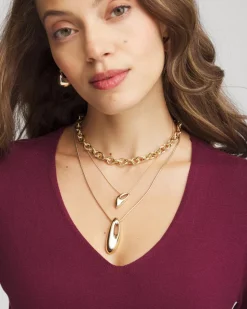 Convertible Three-Strand Pendant Necklace
