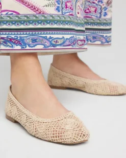 Cora Raffia Flats