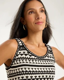 Cotton-Blend Knit Sweater Dress