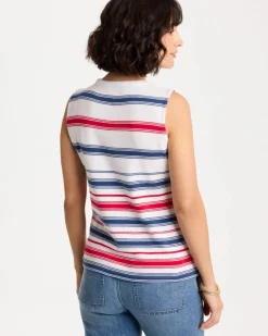 Cotton Button Trim Tank