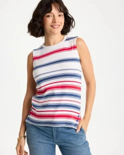 Cotton Button Trim Tank