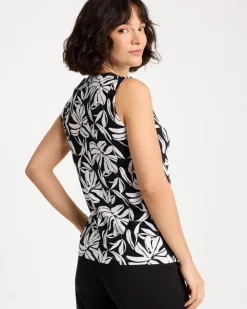 Cotton Button Trim Tank