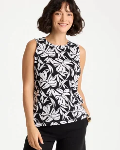 Cotton Button Trim Tank