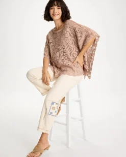 Cotton Crochet Lace Poncho