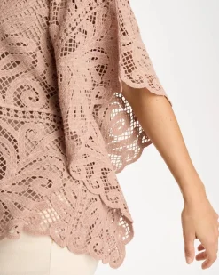 Cotton Crochet Lace Poncho