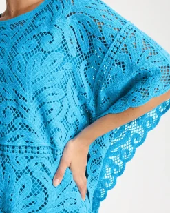 Cotton Crochet Lace Poncho