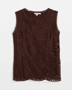 Cotton Crochet Sleeveless Tank
