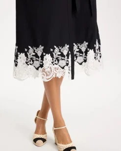Cotton Lace Trim Shirtdress