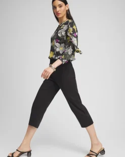 Cotton Sateen Capris