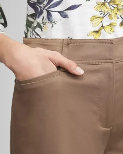 Cotton Sateen Cropped Pants