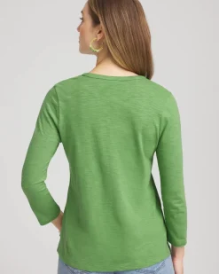 Cotton Slub Henley Tee