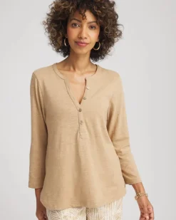 Cotton Slub Henley Tee