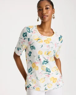 Cotton Slub Printed Tee