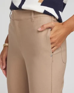 Cotton Straight Ankle Trousers
