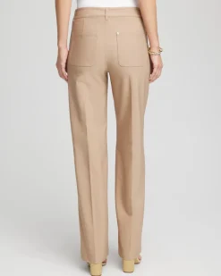 Cotton Straight-Leg Trousers