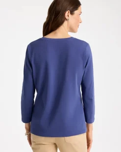 Cotton Stretch 3/4 Sleeve Tee
