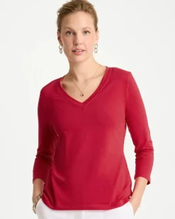 Cotton Stretch 3/4 Sleeve Tee