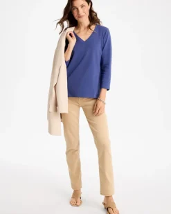 Cotton Stretch 3/4 Sleeve Tee