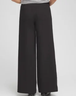 Cotton Stretch Wide Leg Pants