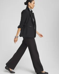 Cotton Stretch Wide Leg Pants
