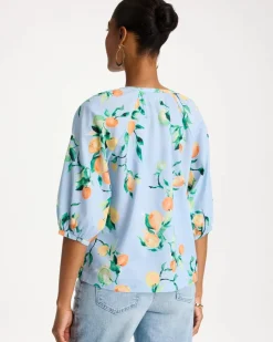 Cotton Voile Printed Blouse