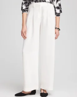 Crepe Pleated Relaxed Pants