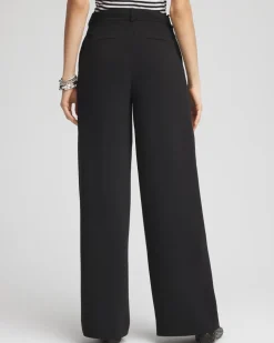 Crepe Pleated Relaxed Pants