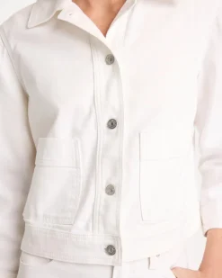 Cropped Denim Trucker Jacket
