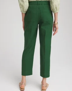 Cropped Straight-Leg Pants