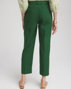 Cropped Straight-Leg Pants