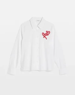 Crystal Heart Poplin Shirt