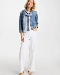 Denim Cropped Trucker Jacket