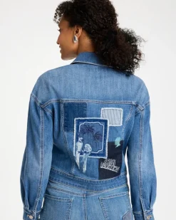 Denim Parrot Pocket Jacket