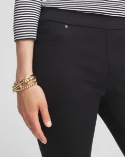 Denim Pull-On Ankle Jeggings