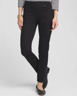 Denim Pull-On Ankle Jeggings