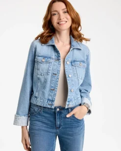 Denim Soft-Stretch Structured Jacket