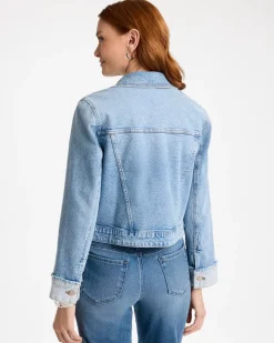Denim Soft-Stretch Structured Jacket