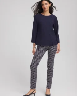 Denim Soutache Top