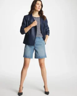 Denim Trouser Shorts