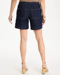 Denim Trouser Shorts