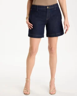 Denim Trouser Shorts