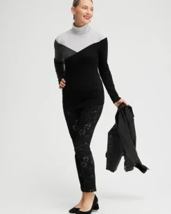 ECOVERO Colorblock Turtleneck Sweater