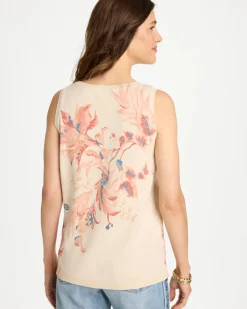 Ella Placed Print Sweater Tank