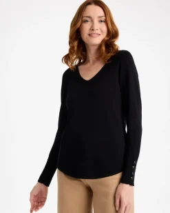 Ella V-Neck Pullover Sweater