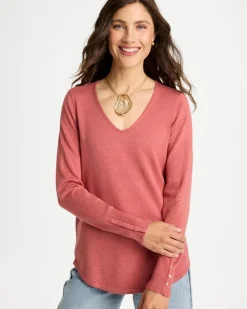 Ella V-Neck Pullover Sweater