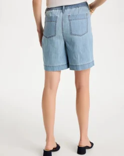 Embellished Lightweight Jean Shorts